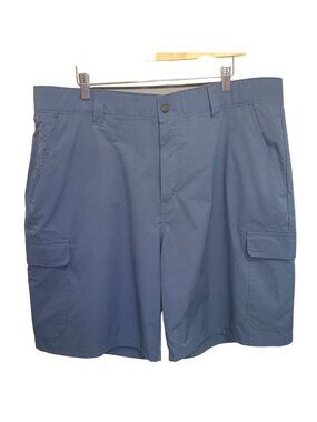 Orvis Tech Cargo Shorts Mens 38 Blue Quick Dry 4-Way Stretch Hiking Outdoor